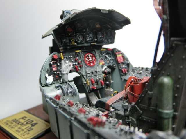 プラモデル完成機1⁄12F-104Gコクピット
