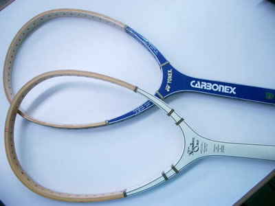 旧式ラケット【カーボネックス】と【ナンバーワン】 : テニスと甘納豆
