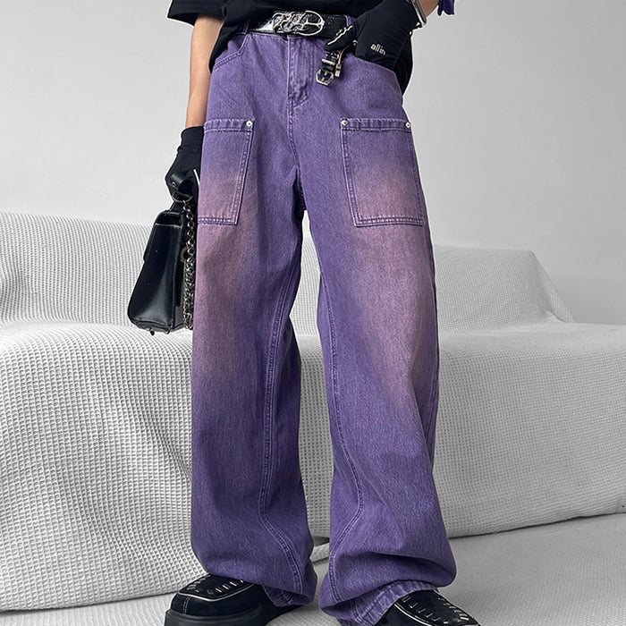 Grunge Purple Baggy Jeans | BOOGZEL CLOTHING – Boogzel Clothing