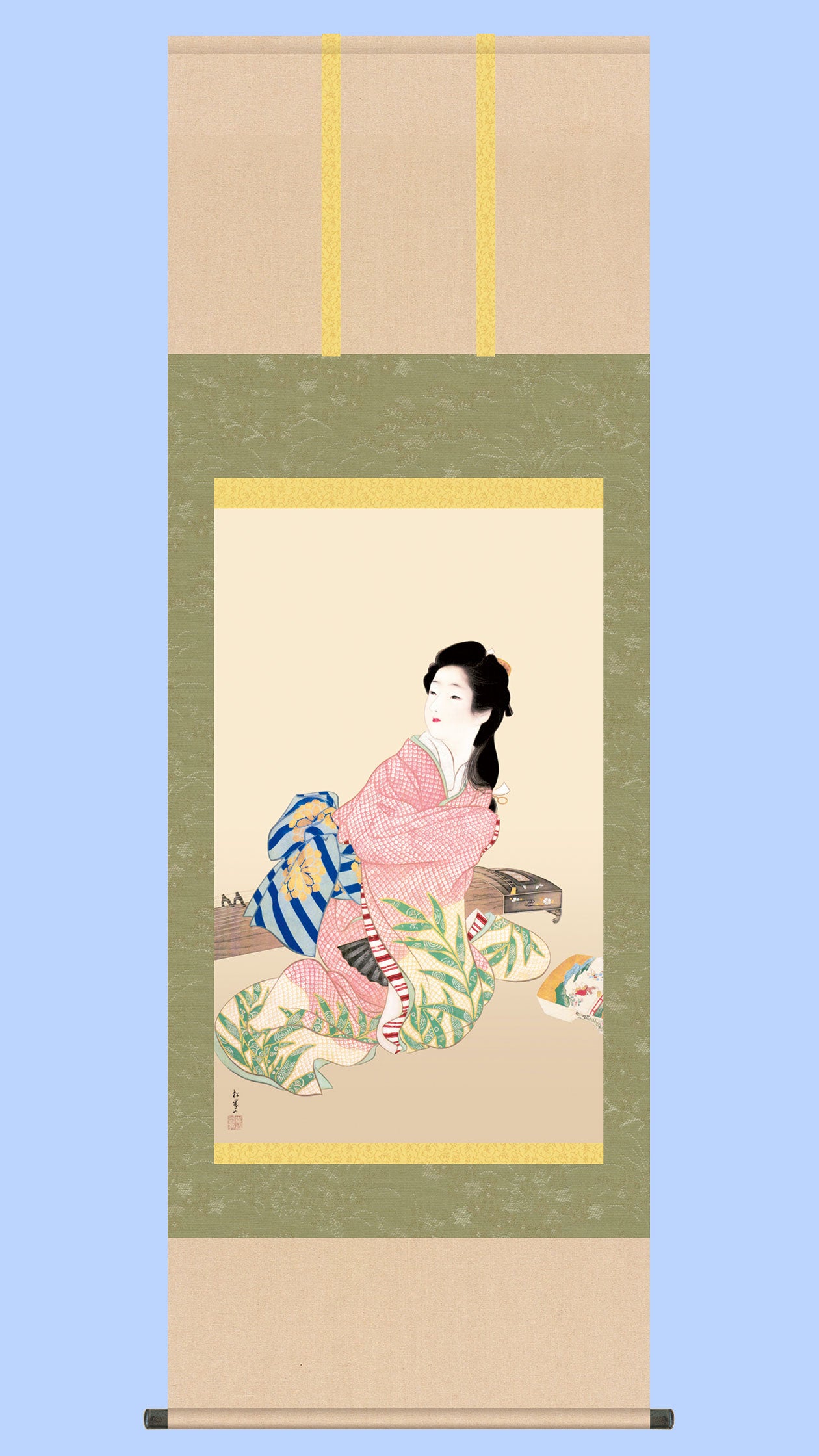 名画複製画掛け軸 娘深雪 上村松園 – 寿鳳人形の東芸