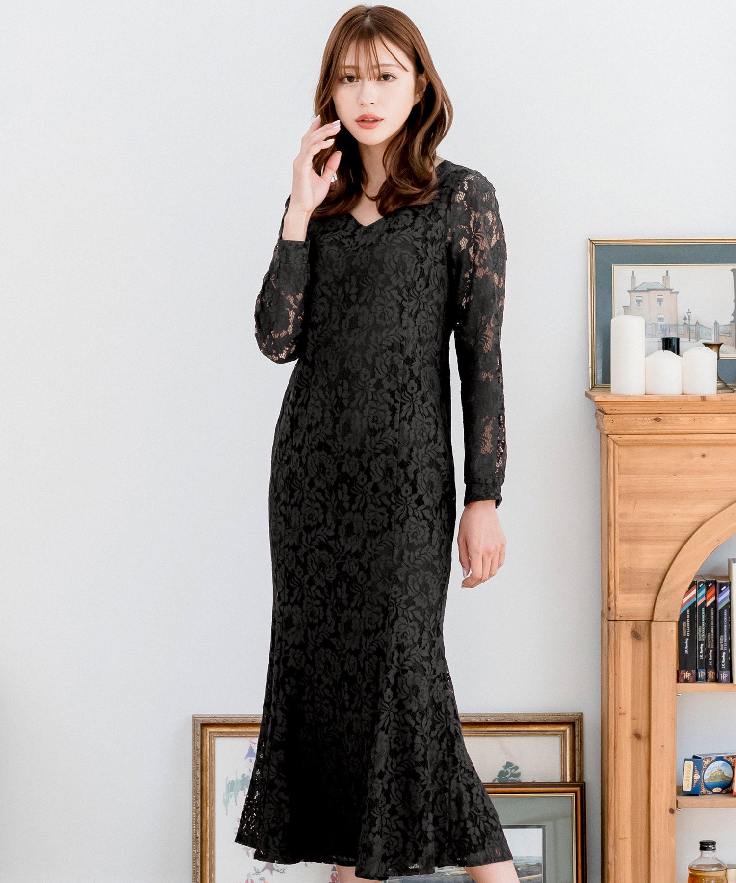 美人マーメイドレースワンピース JB24558 | レディースファッション