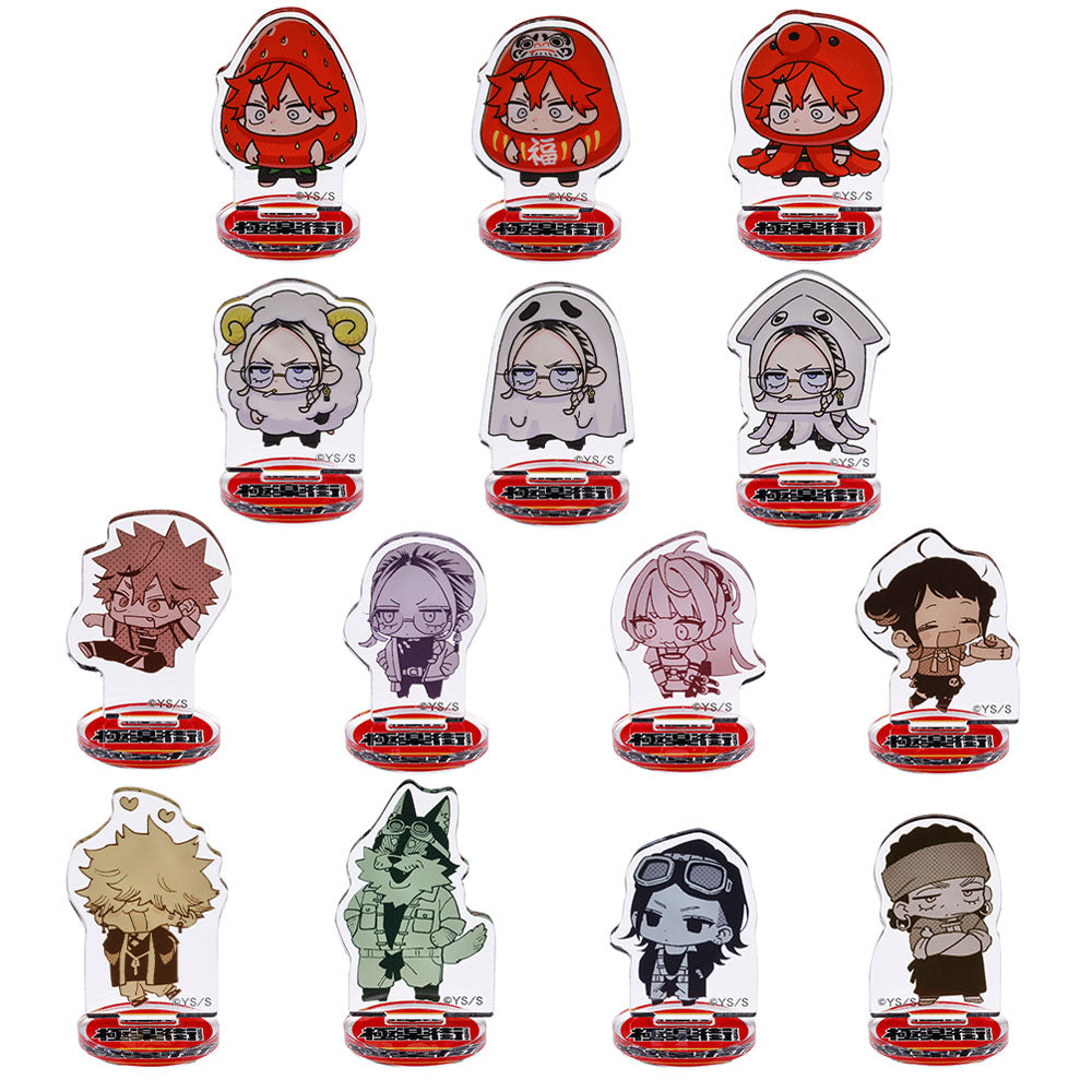 極楽街 極近店 缶バッジ ミニ色紙 アクリルキャラコレクション 第1弾