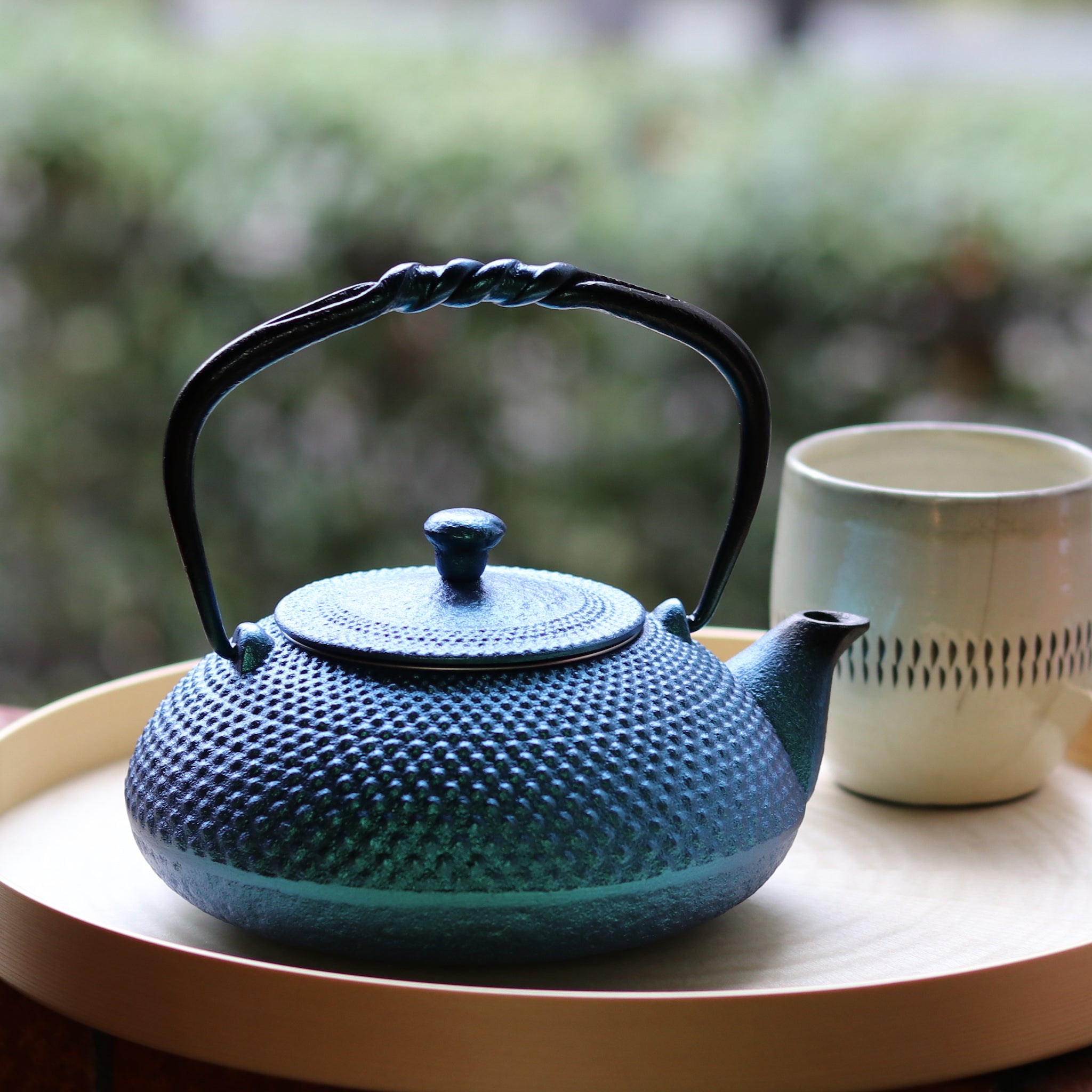 南部鉄器 小鉄瓶 急須 | アラレ 0.5L | 翠 | 及富