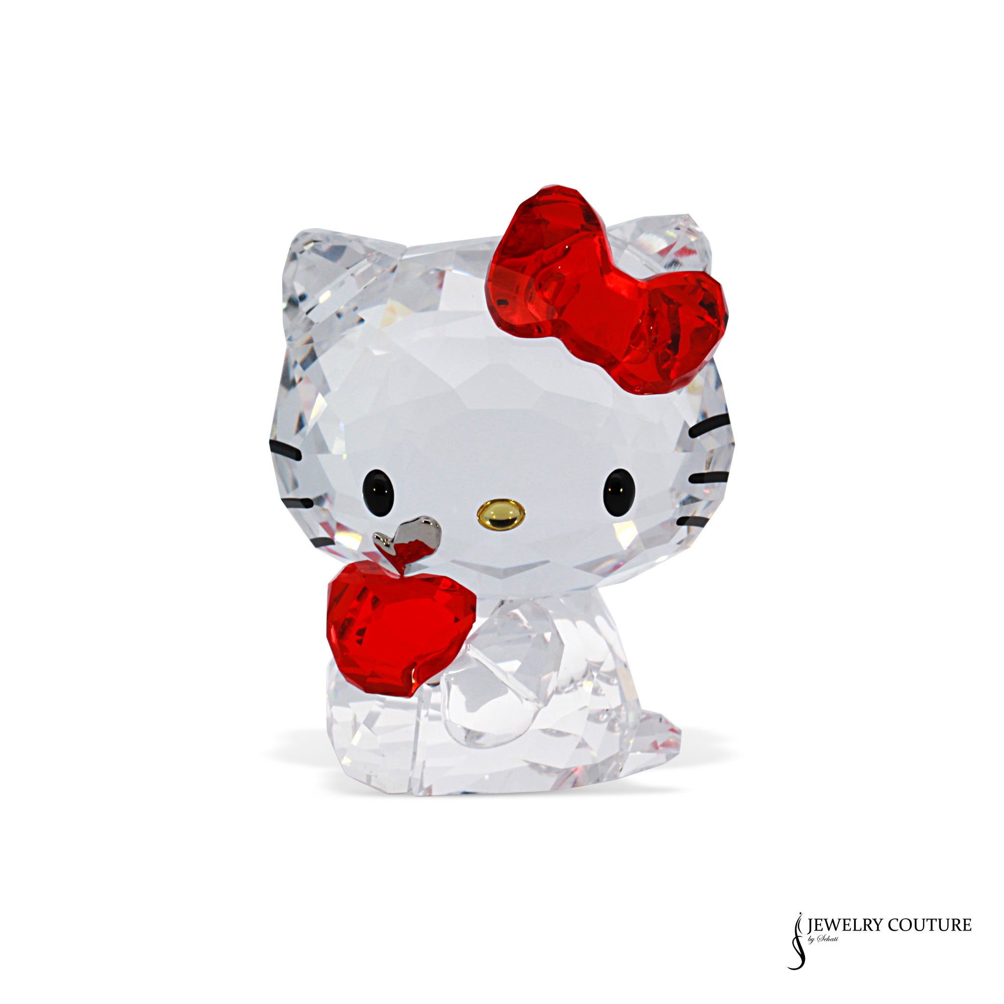 Swarovski Red Bow Red Apple Hello Kitty Figurine Ready to Ship