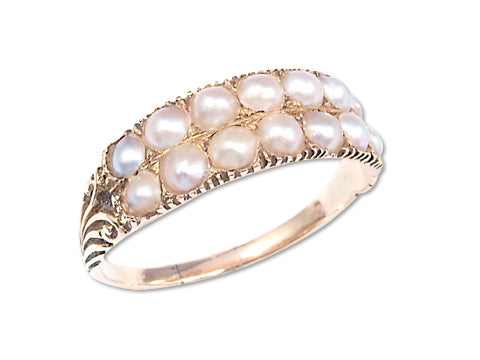 Pearl K14ハーフカットパールリング (No.116450) – JEX宝石ギャラリー