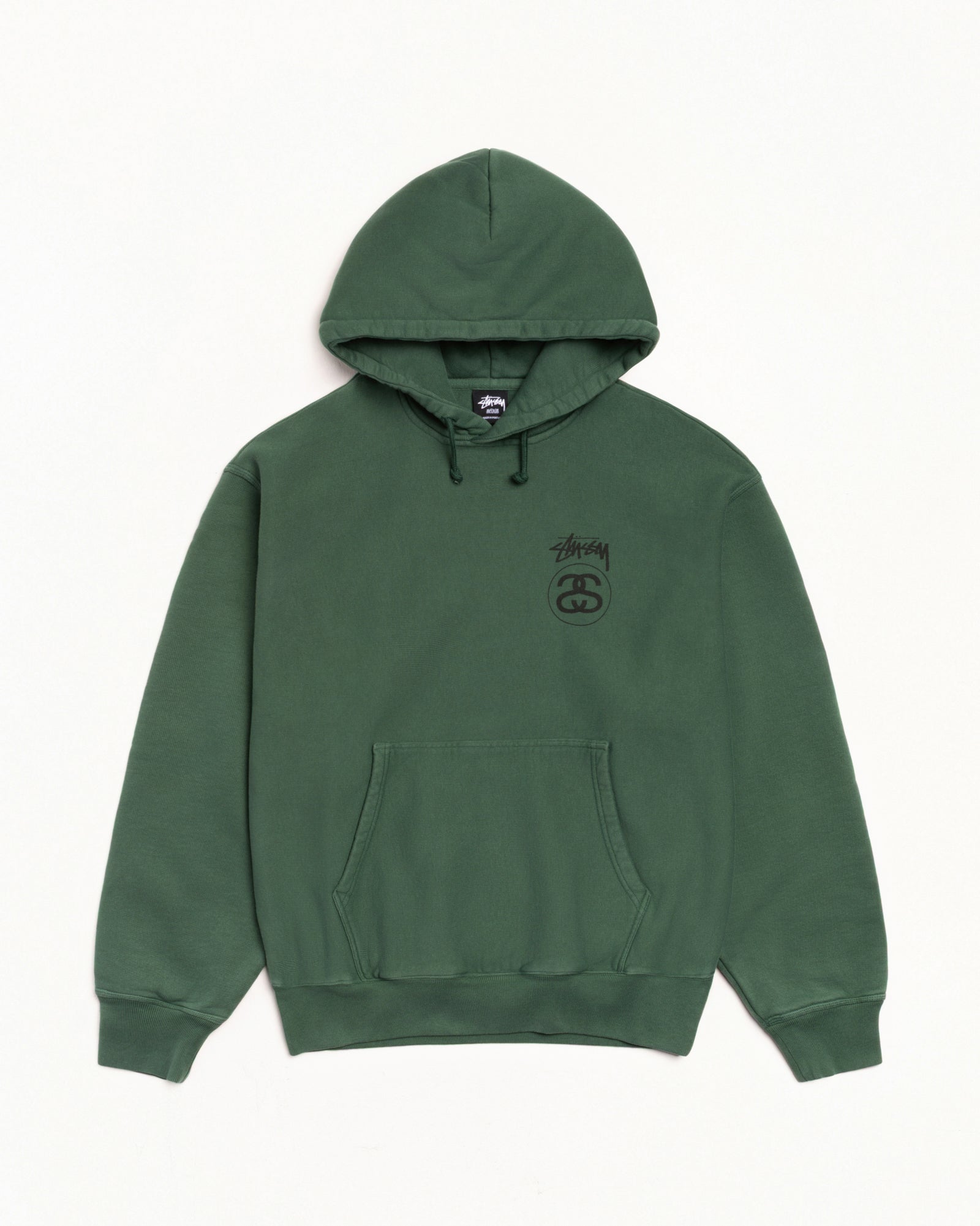 stussy gear ダークグリーン モッズコート フード付き stussy gear