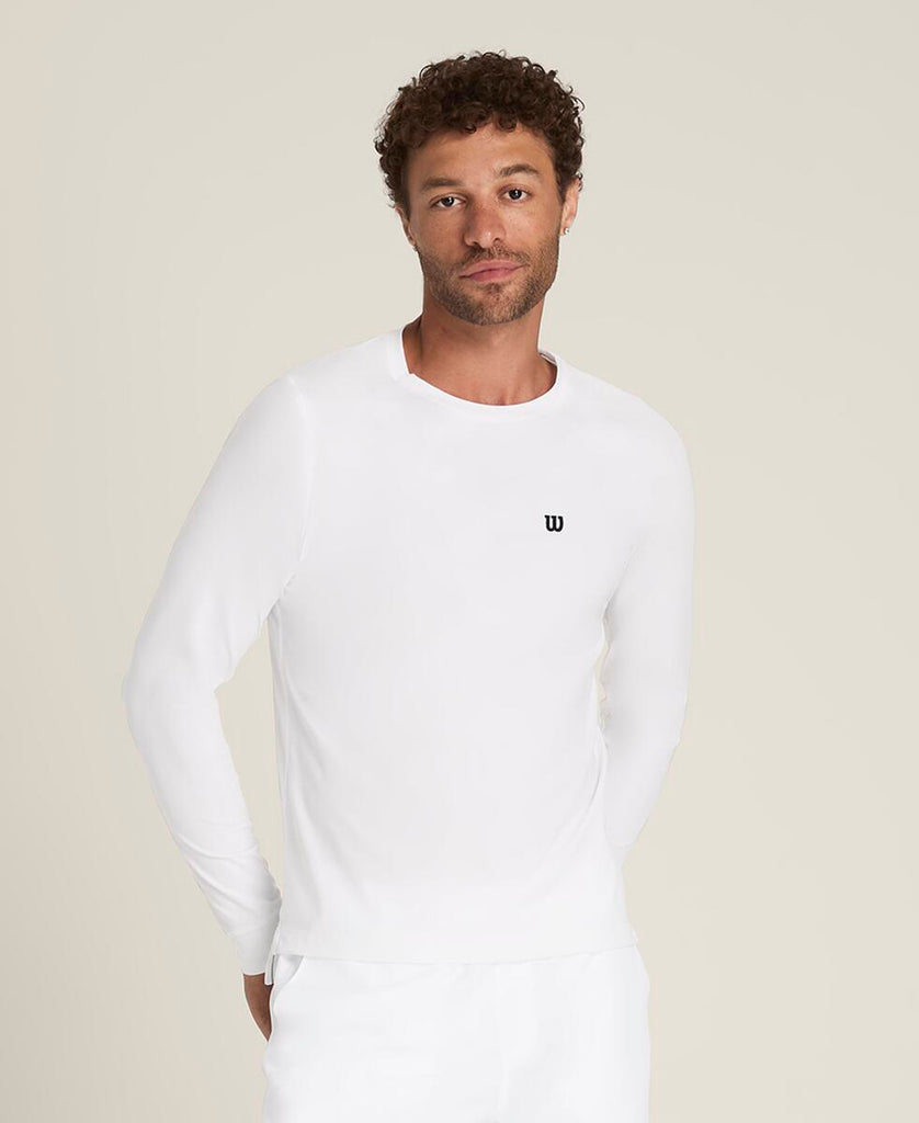 プロツアー ロングスリーブ Tシャツ - ホワイト by Wilson Japan