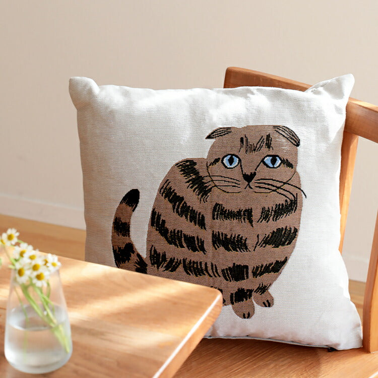 松尾ミユキ クッションカバー Cat 松尾みゆき 猫 ねこ ネコ キャット