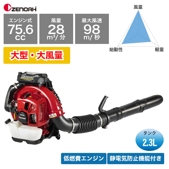 ゼノア 背負い式ブロワ EBZ8560RH – きこりあぐり通販