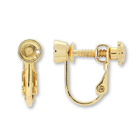 イヤリング ネジバネ 石座付 #1088 ゴールド – 貴和製作所オンラインストア