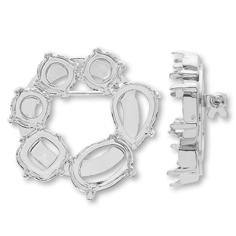 ブローチ空枠 サークルNo.6 ロジウムカラー – 貴和製作所オンラインストア