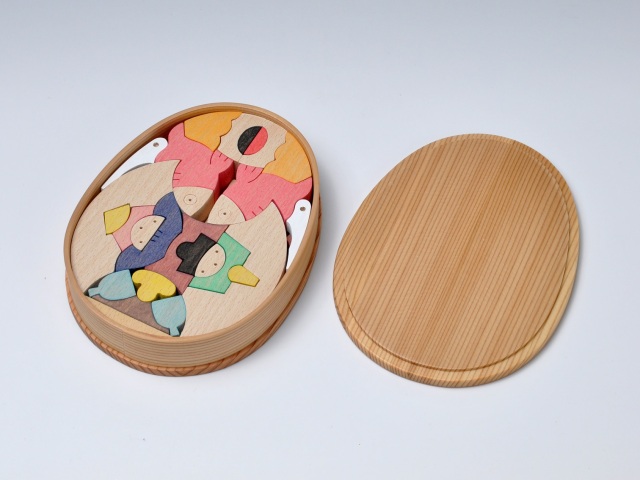 小黒三郎 組み木 ひな人形 鯛雛 木のおもちゃ専門店 こどもの木