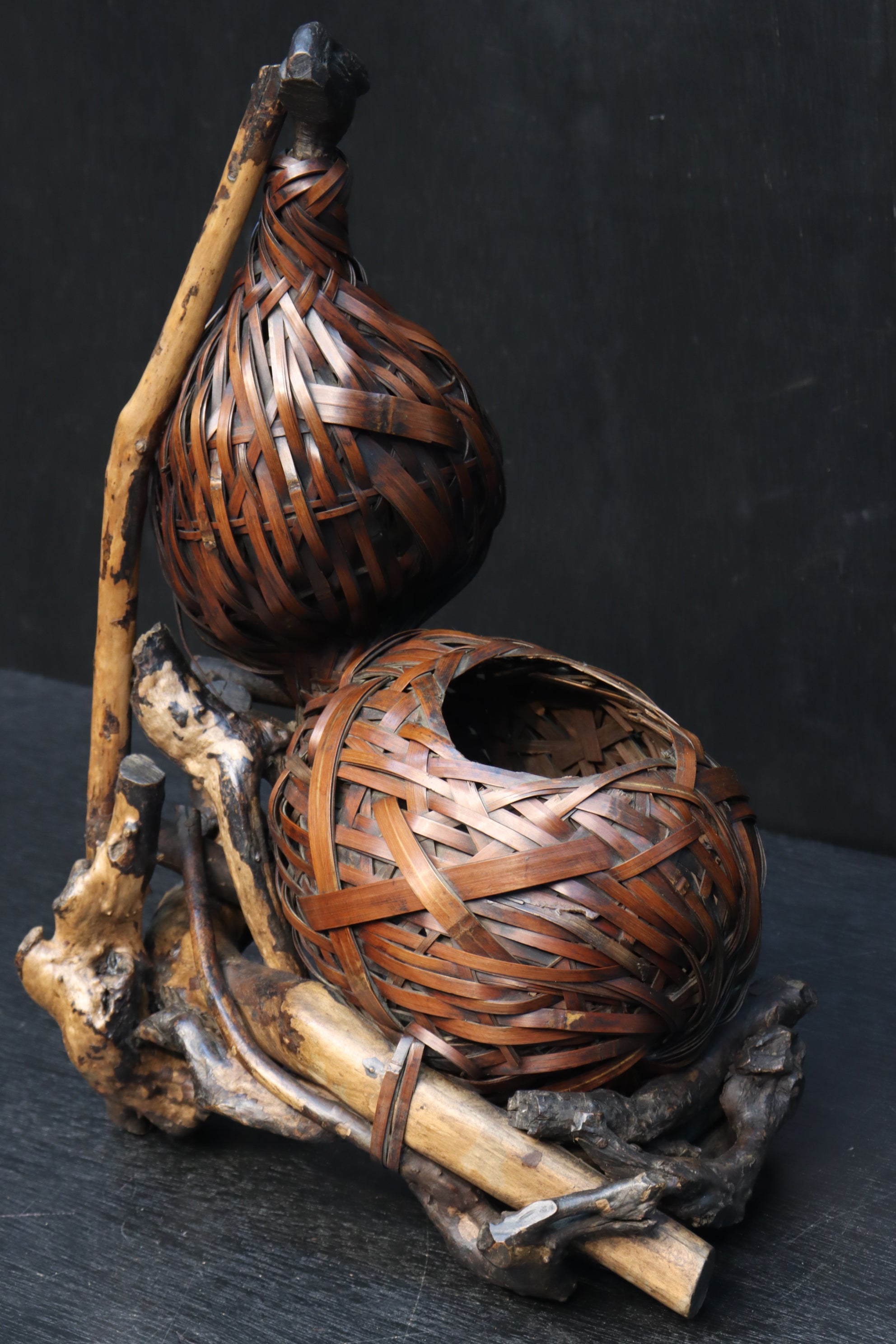 アンティーク 昭和有名実業家所有 めでたい日に相応しい花瓢箪