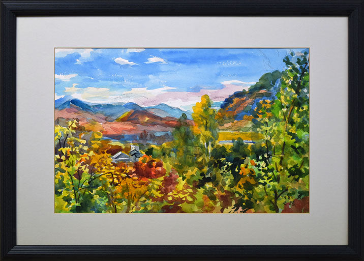 繁野三郎 ⭐️山と湖の風景 B4サイズ