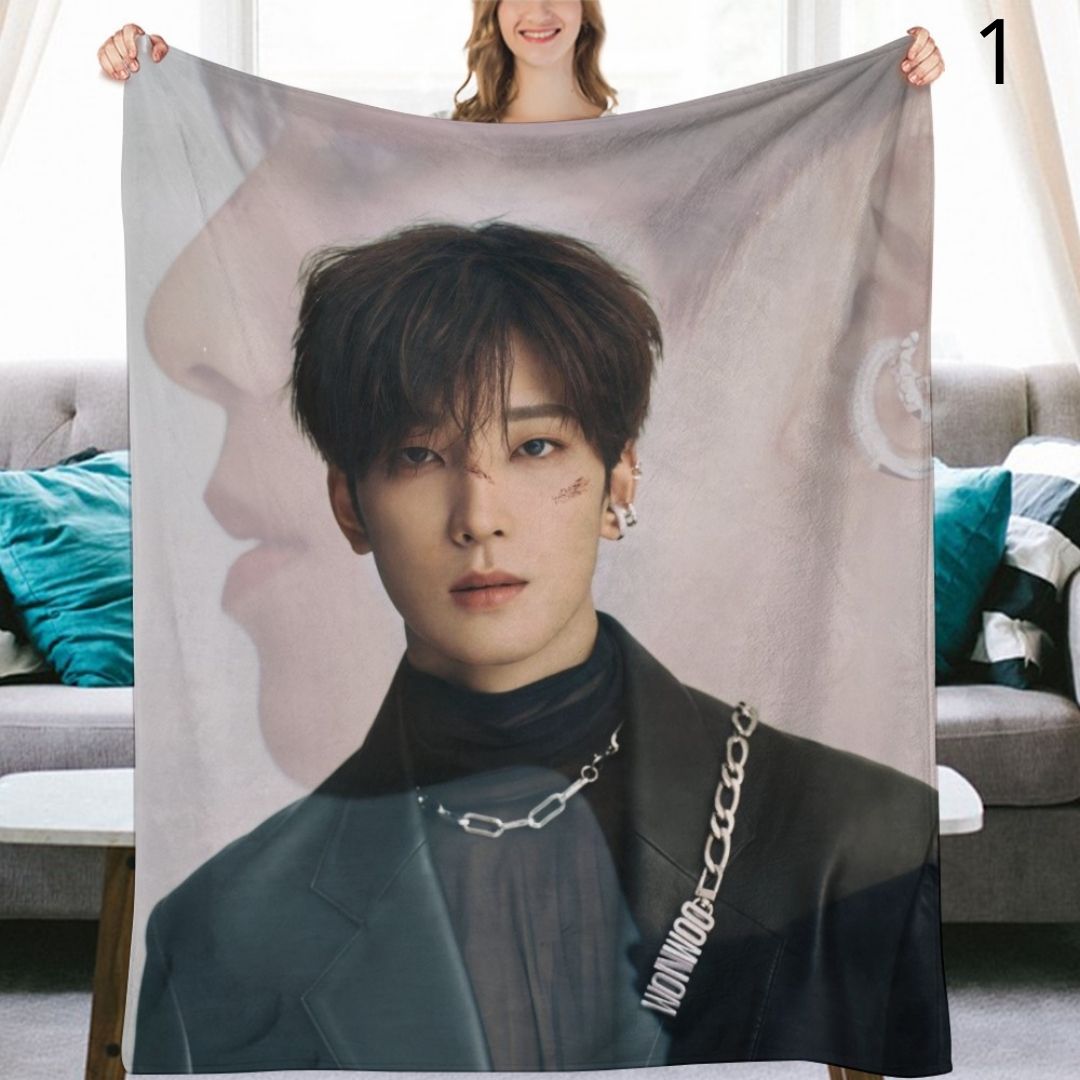 SEVENTEEN Wonwoo Blanket, Seventeen Flannel Throw Blanket, Gifts
