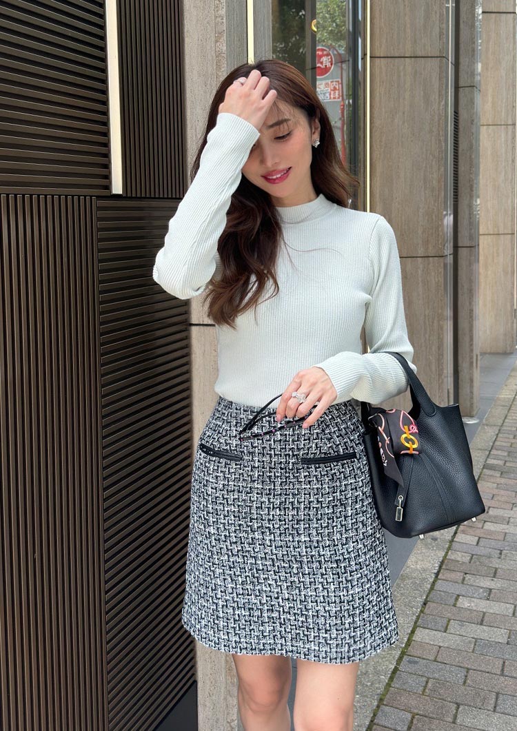 Fancy tweed mini skirt LD008 – LUDICRUM