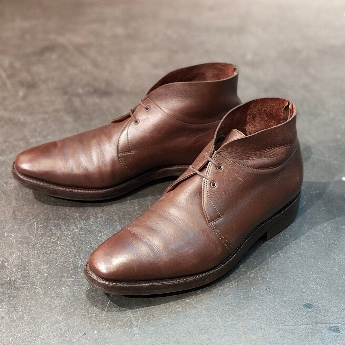 JOHN LOBB】ジョンロブ ROMSEY チャッカブーツ カーフ ブラウン サイズ