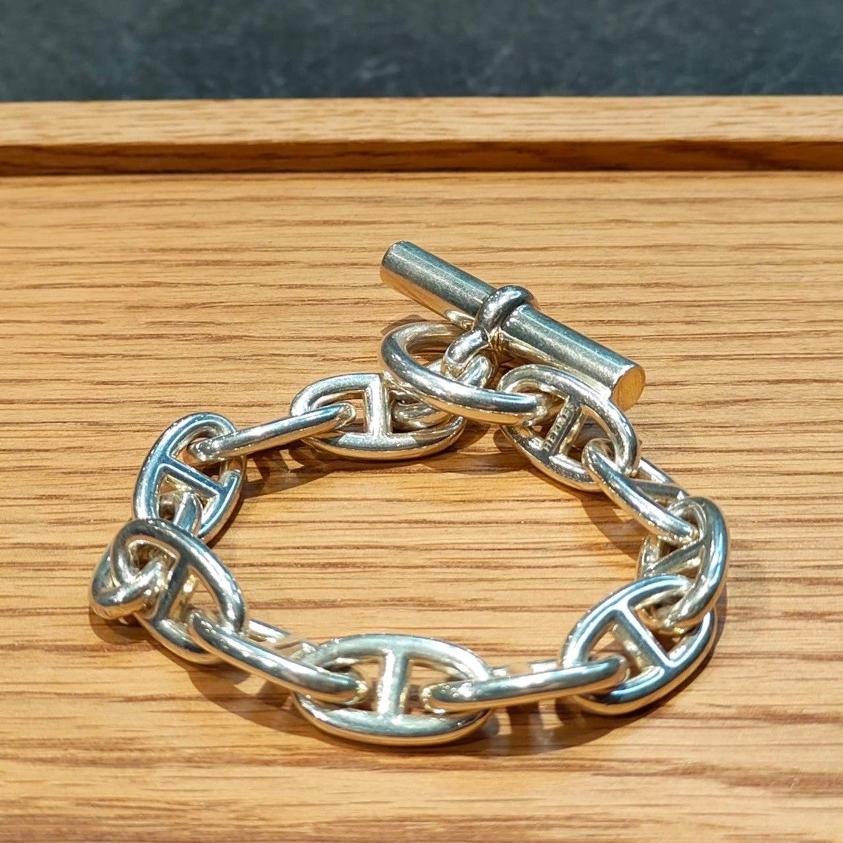 HERMES Accessory】エルメス シェーヌダンクル ブレスレット GM 11コマ