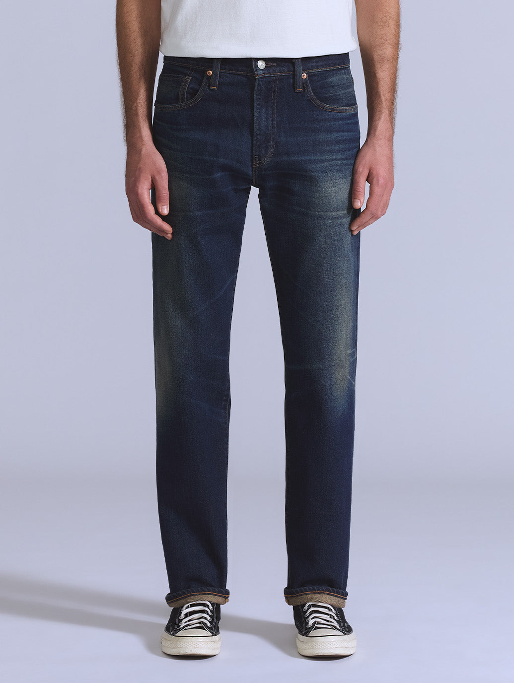 BLUETAB™ 502™ テーパードジーンズ ミディアムインディゴ MADE IN