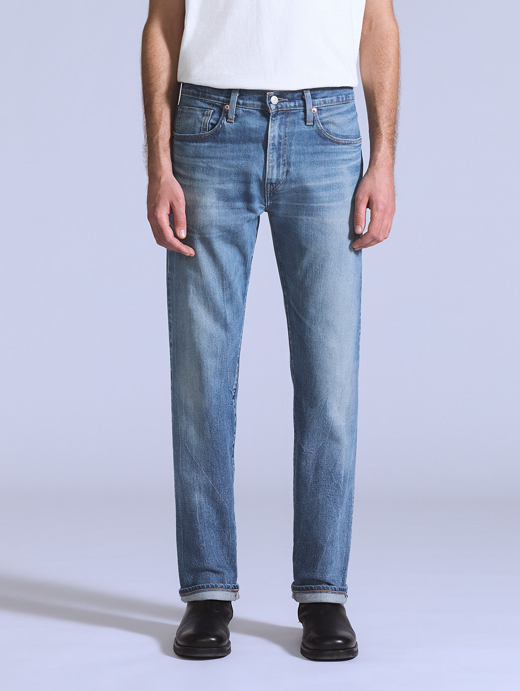 BLUETAB™ 502™ テーパードジーンズ ミディアムインディゴ MADE IN