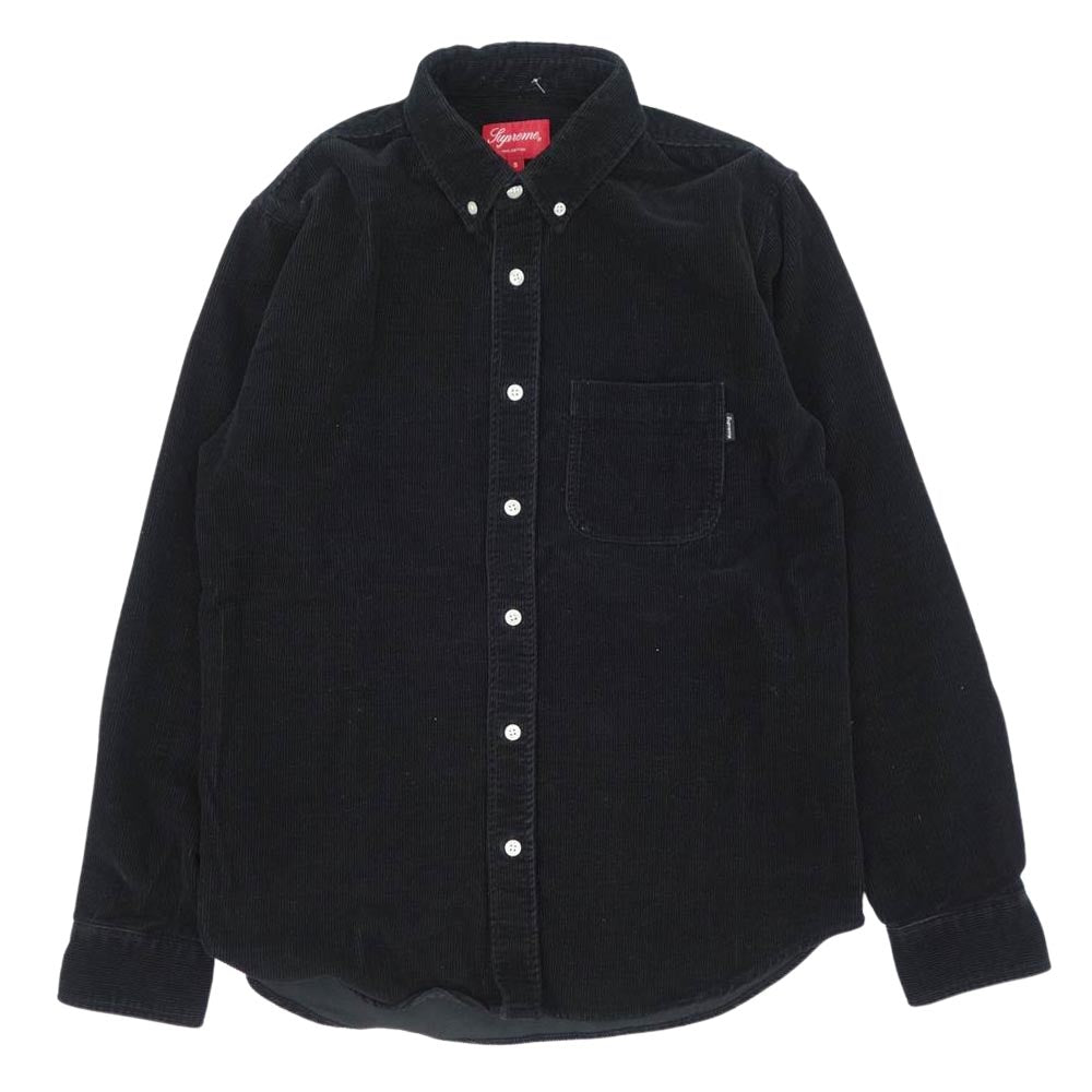 Supreme シュプリーム Corduroy Shirt コーデュロイ シャツ ブラック