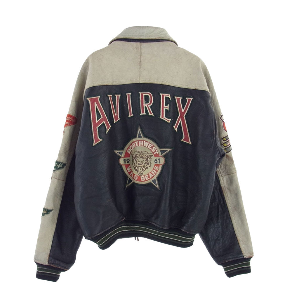 AVIREX アヴィレックス 【訳難有】90s NORTHWEST WILD BEARS