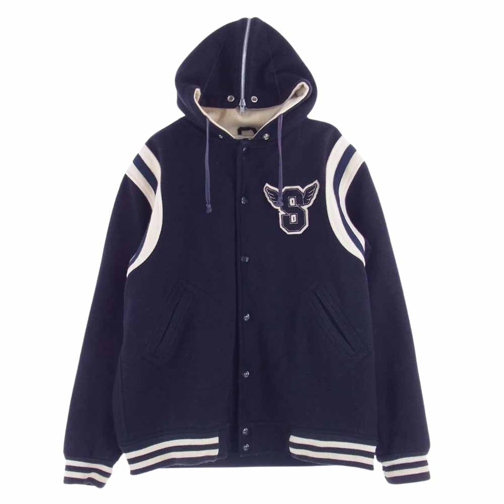Supreme シュプリーム 初期 カナダ製 Hooded Varsity Jacket Sロゴ