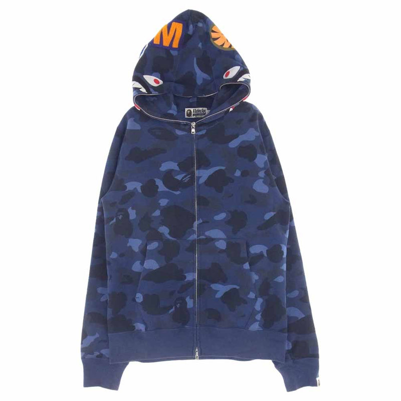 A BATHING APE エイプ ジップパーカー ririジップ 裏地カモ柄S A