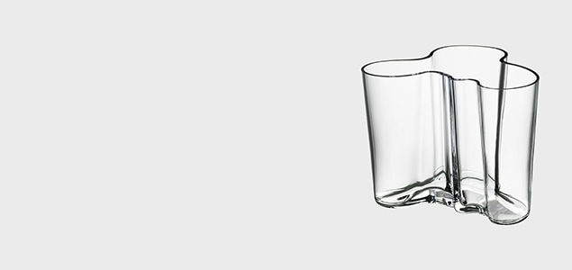 イッタラ フラワーベース / アアルトベース 160 mm クリア L [ iittala