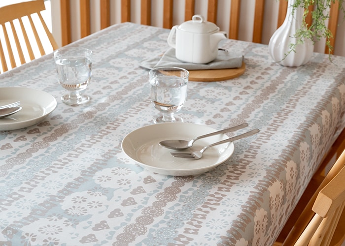 全20種類 北欧柄 テーブルクロス 約160×145cm 【約120×80cmの3～4人