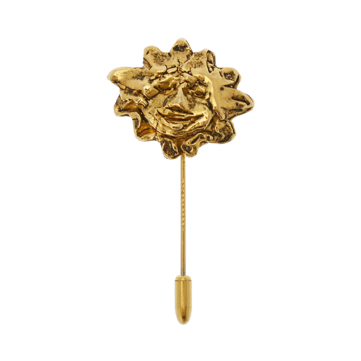 エルメスピンブローチ 太陽モチーフ ゴールド レディース GP ブローチ