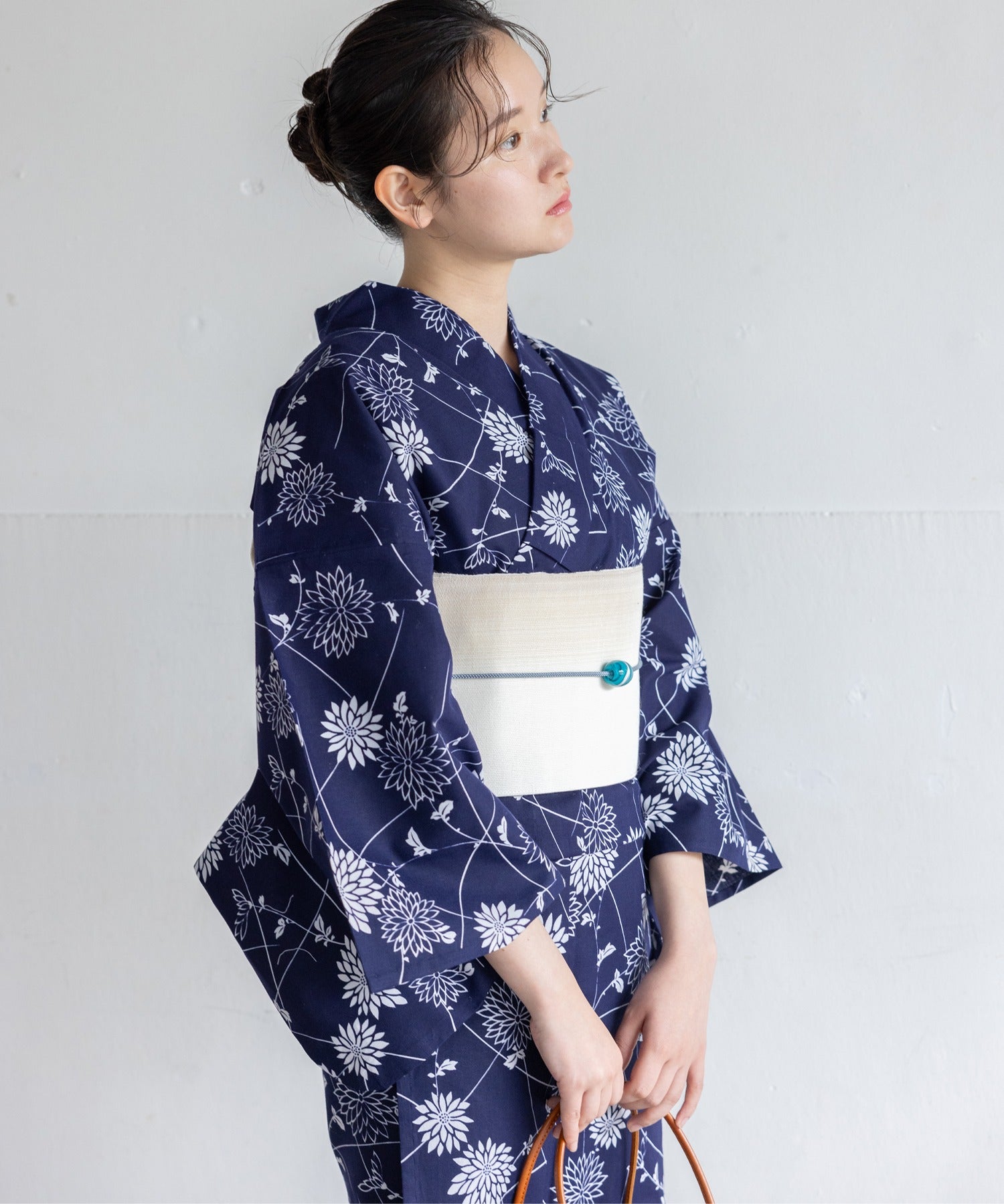 二橋染工場】捺染こだわり浴衣2点セットby yukatakan grace – ゆかた館