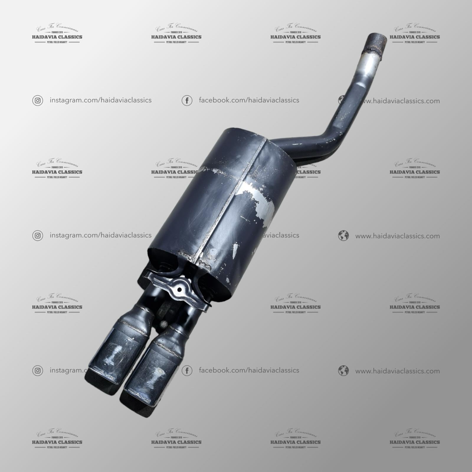 Genuine Mercedes-Benz W124 AMG Exhaust Muffler – Haidavia Classics