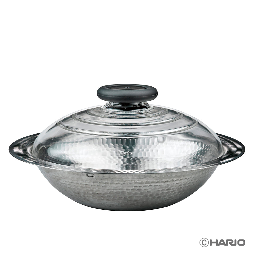フタがガラスのIH対応ステンレス鍋26雪平｜HARIO Official Shop