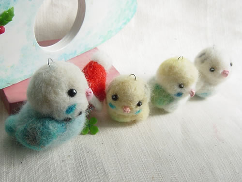 セキセイインコのクリスマスツリー: さりげなく小鳥雑貨 hato*hana