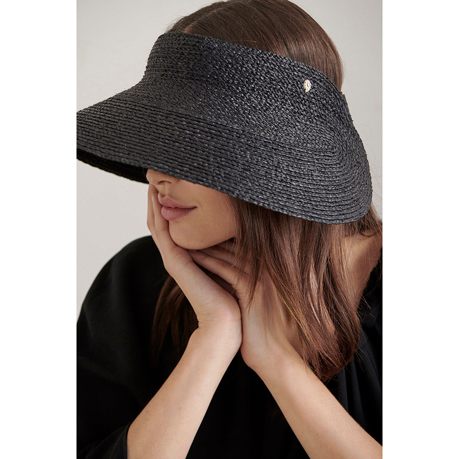 Maris | Charcoal Women's Visor Hat | Helen Kaminski