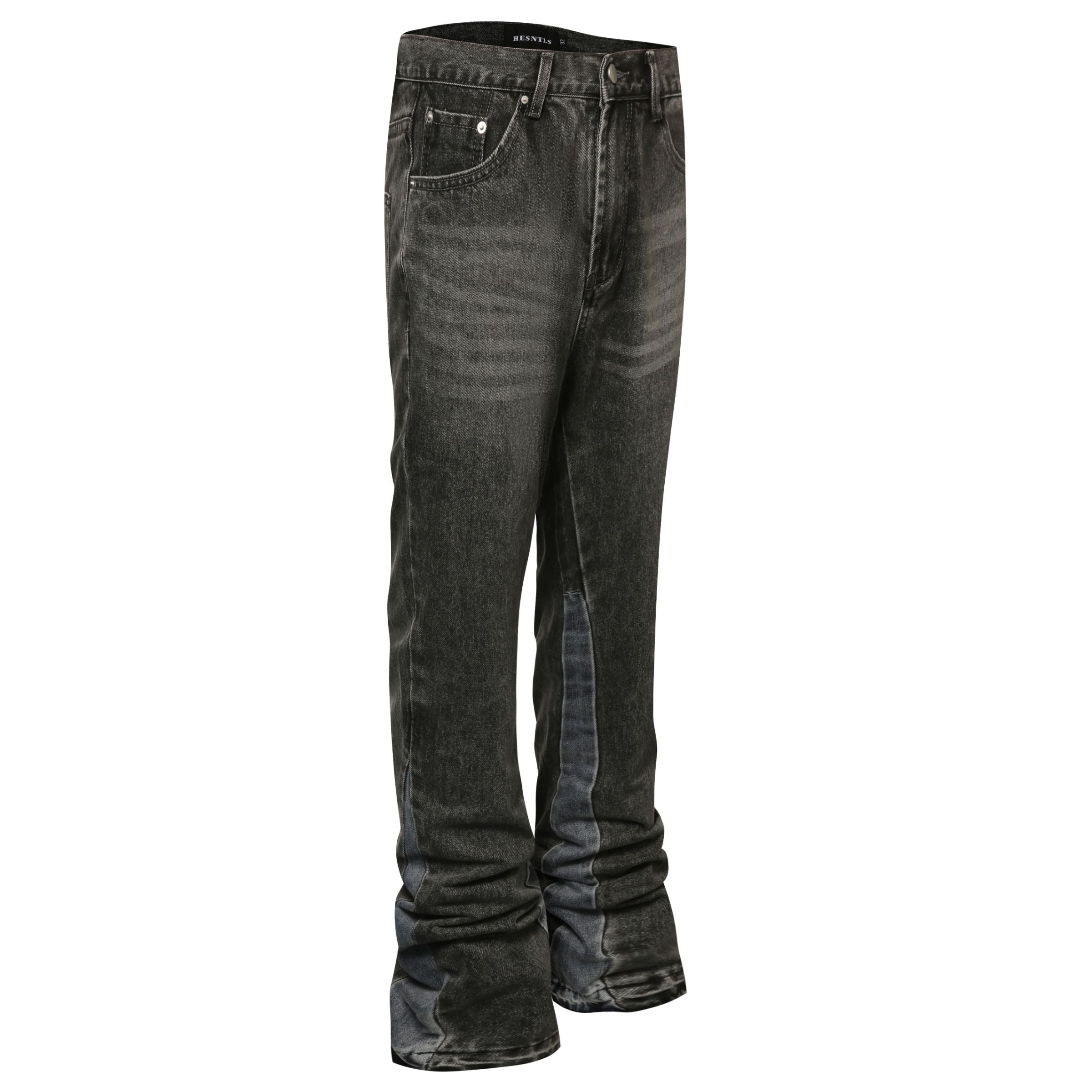 Flare Denim - Washed Black – H.ESNTLS