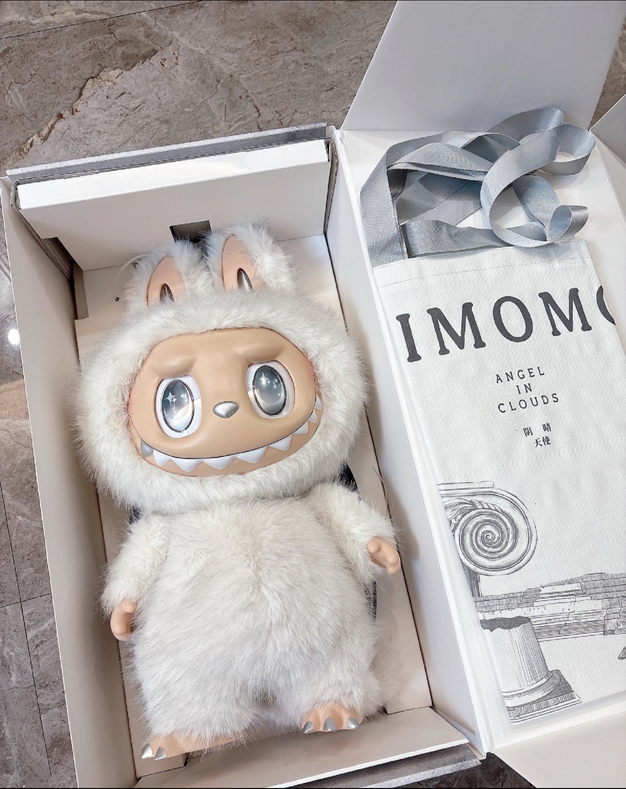 Angel In Clouds The Monsters I Found You Labubu 58cm – Hold By Hand