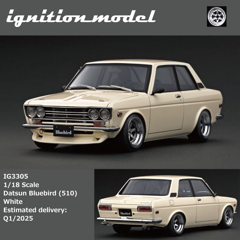 Ignition Model 1:18 Datsun Bluebird (510) White IG3305 – Horizon