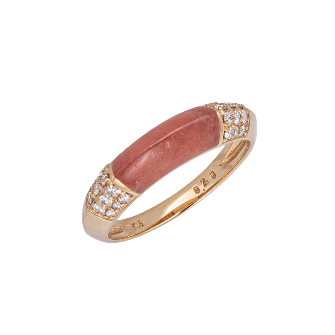 K18YGロードクロサイトリング – I&JEWELRY