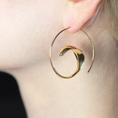 ゴールドプレートピアス - IBUQUI 下北沢にあるオーガニック