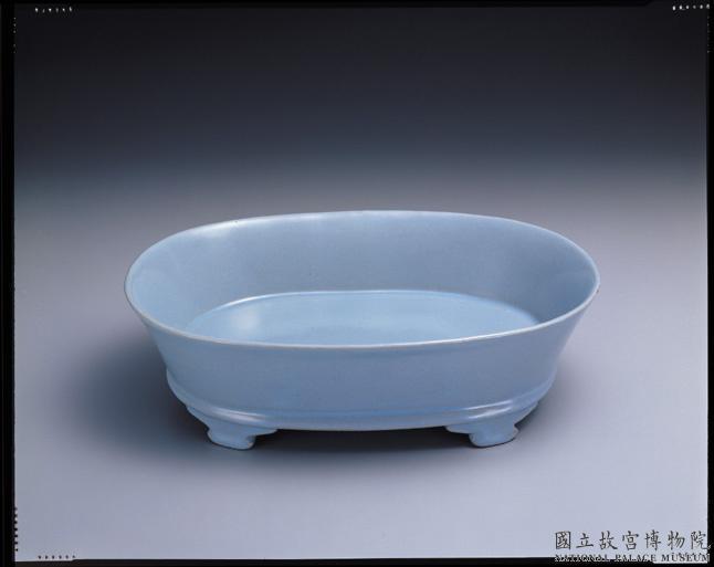 北宋汝窯青瓷水仙盆-數位典藏與學習聯合目錄