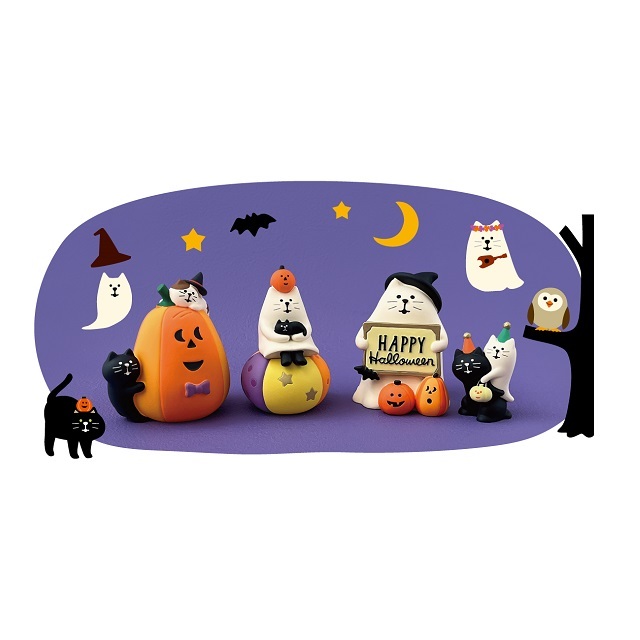 concombre（コンコンブル）2025ハロウィンおばけなにゃんこたち