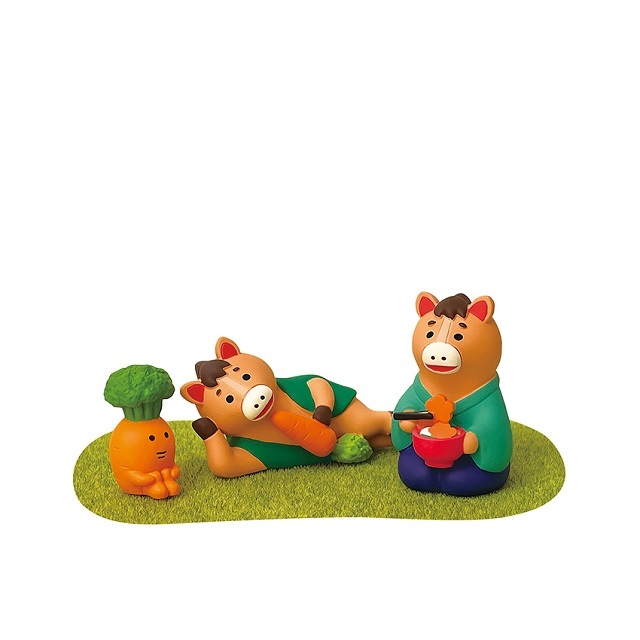 concombre（コンコンブル） 2026福馬 陶器の干支飾り 馬だるま