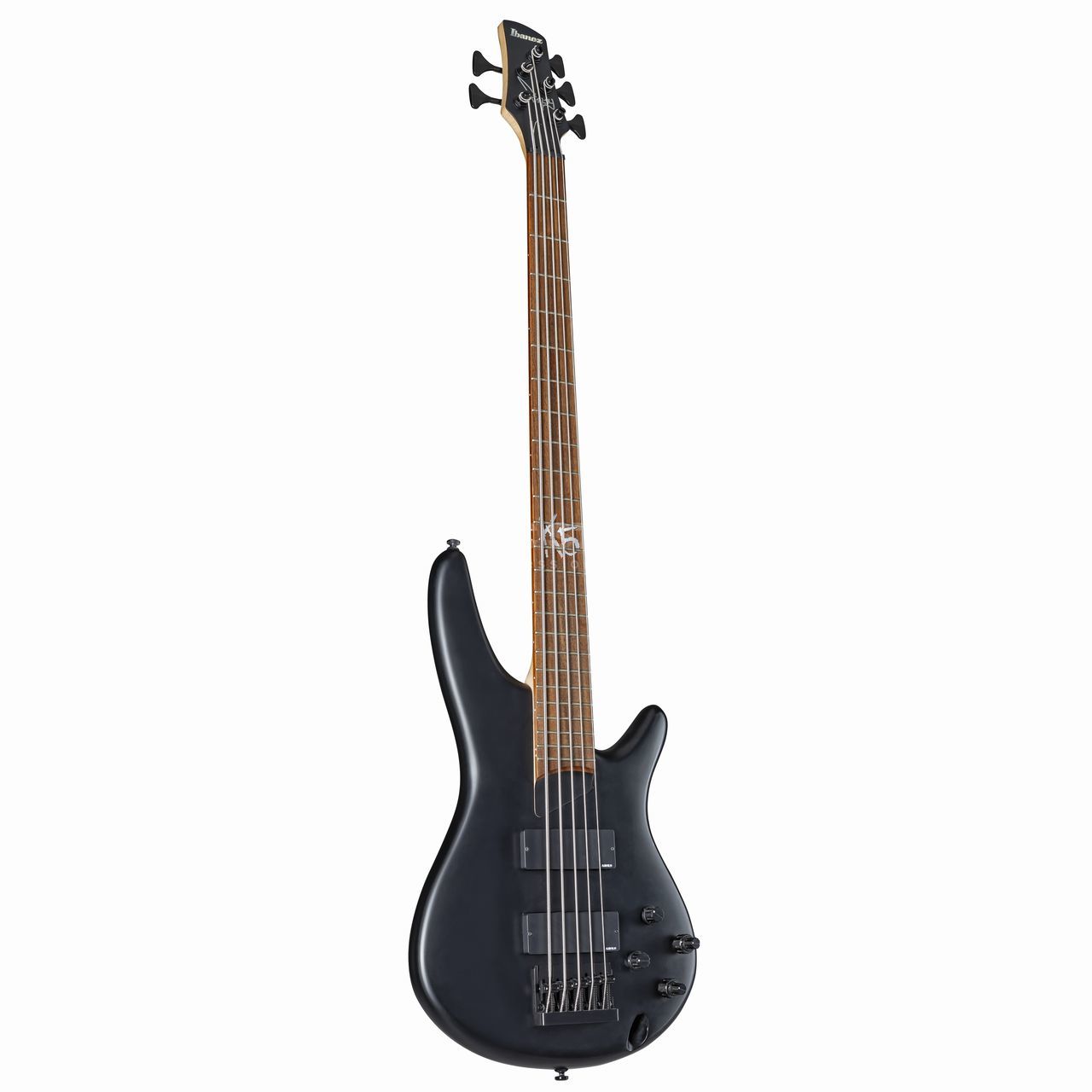 Ibanez K5 Bass Guitar, Black Flat | USA