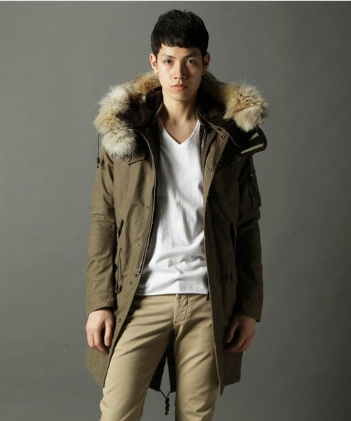 wjk ストレッチサテン M-64 ミリタリーモッズコート Mサイズ ボア wjk