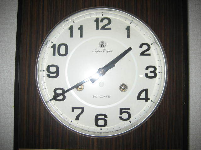 愛知時計電機製 ぜんまい式柱時計 Super Eight 30Days レポート | nico