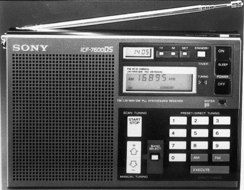The Sony 7600 series page: ICF-7600D/DS, ICF-7600A, ICF-7600
