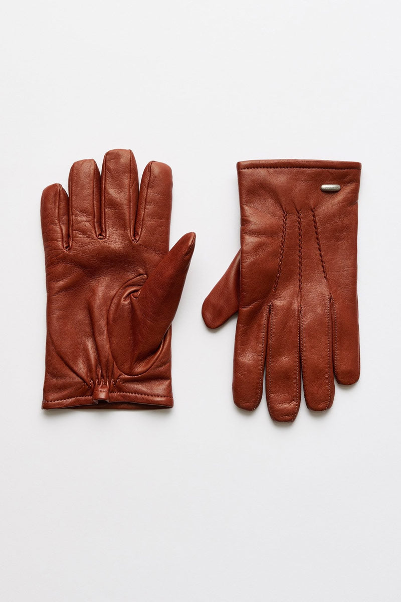OUR LEGACY | HIS GLOVES / AMBER BROWN NAPPA レザーグローブ – STOCK