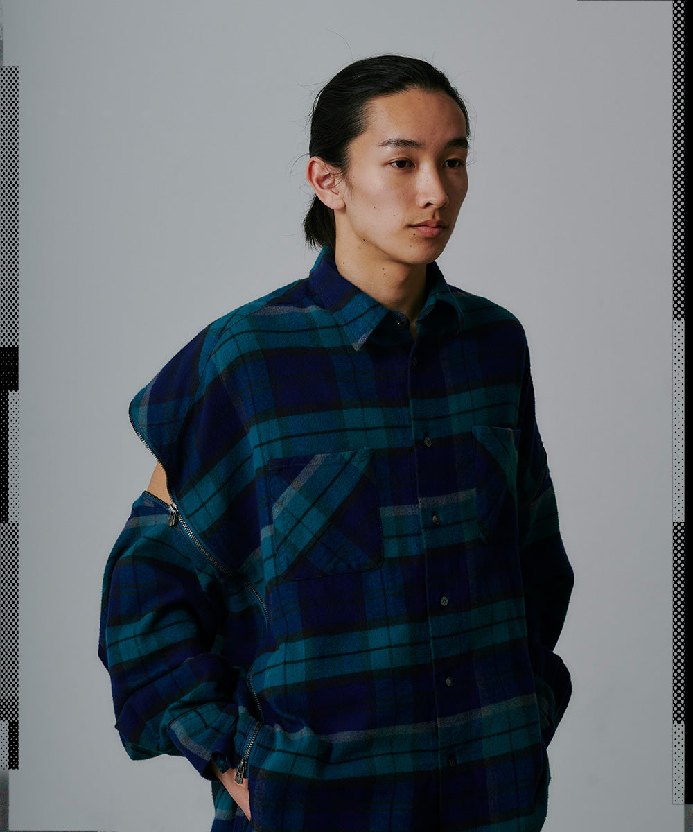 CHECK ZIPPER SHIRT – FACETASM e-store